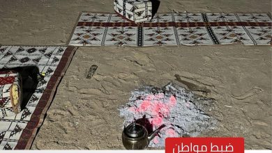صورة ضبط مواطن مخالف لإشعاله النار في غير الأماكن المخصصة لها بمنطقة المدينة المنورة