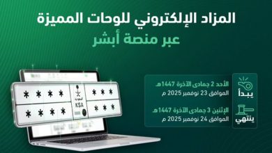 صورة طرح مزاد اللوحات الإلكتروني غدًا الأحد