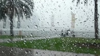صورة أمطار متوسطة إلى غزيرة على محافظات منطقة الجوف