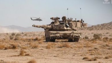 صورة اختتام مناورات «كوينسي1» بين القوات البرية السعودية والجيش الأمريكي في قاعدة فورت إيروين