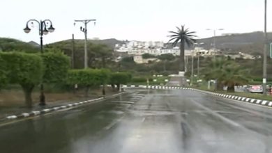 صورة أمطار متوقعة على عدة مناطق بالمملكة