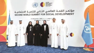 صورة استعراض نموذج جودة الحياة في أبوظبي خلال قمة التنمية الاجتماعية المنعقدة في الدوحة