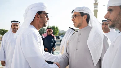 صورة منصور بن زايد يقدّم تعازيه في وفاة معتوق حربي بن ثنيه العامري