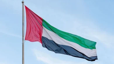 صورة حكام الإمارات يقدمون تعازيهم لخادم الحرمين الشريفين في وفاة وفاء بنت بندر