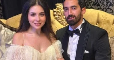 صورة فستان كتب كتاب مي عز الدين: سعره وتفاصيل تصميمه بلمستها
