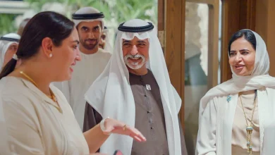 صورة خلال افتتاحه معرض «خارج النص»، أكد نهيان بن مبارك أن الإمارات مركزاً عالمياً للحوار الثقافي بفضل رؤية القيادة
