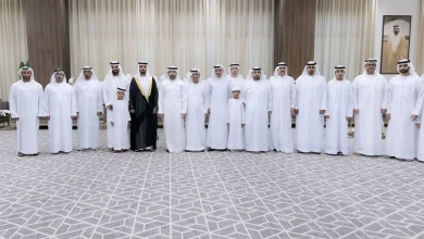 صورة حمدان بن محمد يحضر حفلات زفاف عبد الغفار حسين والمري