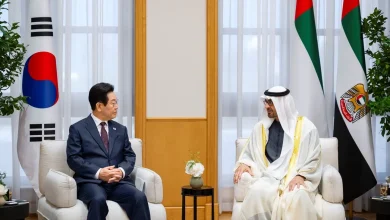 صورة رئيس الدولة: الإمارات حريصة على مواصلة التعاون مع جمهورية كوريا لخدمة التنمية المشتركة بين البلدين