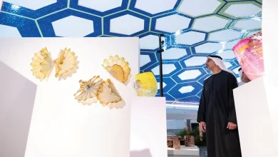 صورة خالد بن محمد بن زايد يزور معرض نوماد أبوظبي