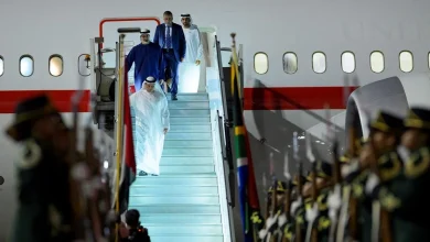 صورة نيابة عن رئيس الدولة.. ولي عهد أبوظبي يصل إلى جوهانسبرغ للمشاركة في أعمال قمة مجموعة العشرين
