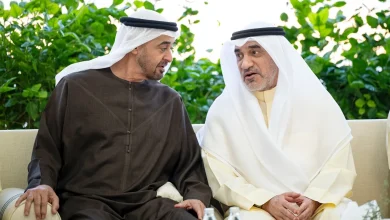 صورة رئيس الدولة يلتقي النائب الأول لرئيس مجلس الوزراء ووزير الداخلية الكويتي