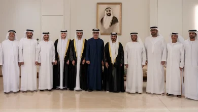 صورة هزاع بن زايد يحضر احتفالات الصيعري في أبوظبي