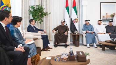 صورة رئيس الدولة يبحث مع رئيس الإكوادور علاقات التعاون ويشهد توقيع اتفاقيات بين البلدين