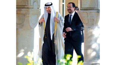 صورة رئيس الدولة والرئيس القبرصي يبحثان تعزيز الشراكة الاستراتيجية الشاملة بين البلدين