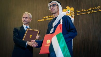 صورة عبدالله بن زايد ووزير الخارجية الهندي يترأسان أعمال اللجنة المشتركة والحوار الاستراتيجي بين البلدين