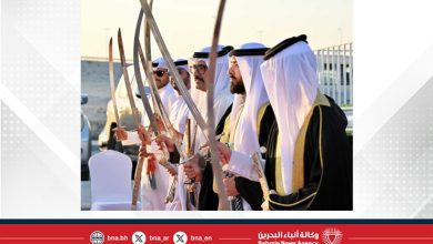 صورة سمو محافظ المحافظة الجنوبية يحضر عرضة واحتفال أهالي مدينة خليفة