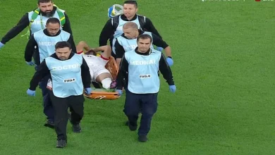 صورة “خرج محمولا على نقالة”.. إصابة هدف الأهلي في مباراة الأردن والعراق
