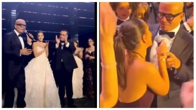 صورة عمرو دياب يعلنها صراحة من زفاف صديقه: “أنا بطلت أغني في أفراح”