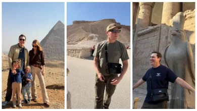 صورة تييستو مع عائلته من كواليس زيارته لمصر