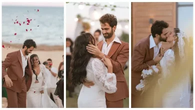 صورة بـ” قبلة رومانسية”.. ثراء جبيل تحتفل بعيد زواجها الأول