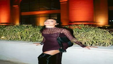 صورة هايدي خالد بفستان جرئ وجذاب من أحدث جلسة تصوير