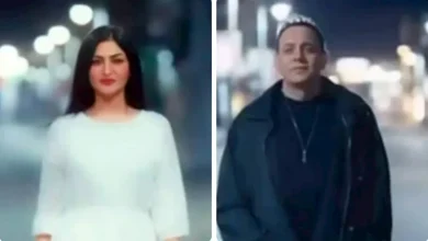 صورة مصطفى قمر يظهر لأول مرة مع زوجته في كليب “مش هاشوفك”