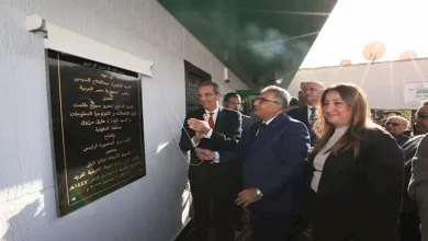 صورة وزير الاتصالات يفتتح مكتب بريد المنصورة الرئيسي بعد تطويره