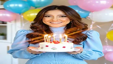 صورة بالصور.. مي كساب بإطلالة أنيقة في حفل عيد ميلادها