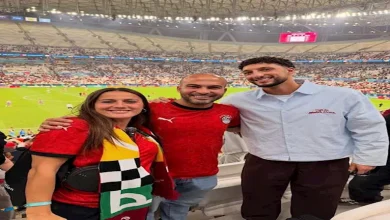 صورة 5 صور لظهور ابنة ميشيل يانكون مع زوجها في بطولة كأس العرب