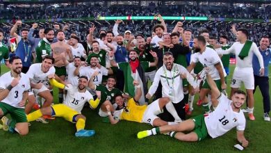 صورة للمرة الاولى في تاريخه ..المنتخب الفلسطيني يتأهل للدور الثاني من كاس العرب