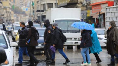 صورة | تعرف إلى التسلسل الزمني للمنخفض الجوي الذي يؤثر على الأردن والمناطق المعرضة للأمطار الغزيرة