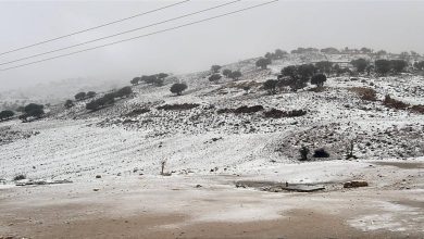 صورة | الأردن على موعد مع “الزائر الأبيض”.. سحب ماطرة وثلوج متوقعة فوق المرتفعات الجنوبية