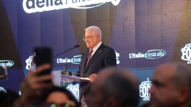 صورة الرئيس أمام المؤتمر السنوي لحزب “إخوة إيطاليا”: نيل دولة فلسطين لاستقلالها هو الطريق لضمان أمن واستقرار منطقتنا