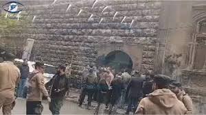 صورة افتتاح أول معبد ومدرسة يهودية بحلب بمشاركة حاخامات قدموا من “إسرائيل”