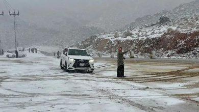 صورة فرص لتساقط الثلوج اليوم على أجزاء من شمال الرياض والقصيم