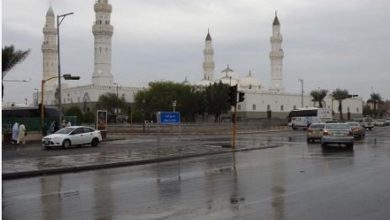 صورة «الأرصاد» ينبه من أمطار ورياح نشطة على منطقة المدينة المنورة