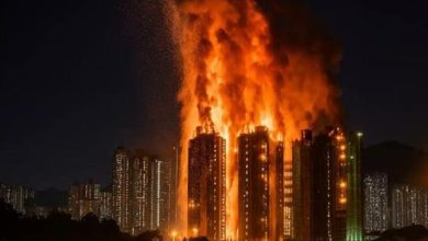 صورة حصيلة ضحايا حريق المبنى في هونج كونج يرتفع إلى 159 قتيلًا