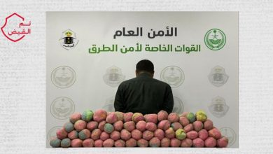 صورة القبض على مواطن لترويجه 45 كيلوجرامًا من القات في مكة المكرمة