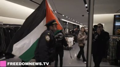 صورة لدعمها الإبادة في غزة..مؤيدون لفلسطين يقتحمون متجرً “زارا” للأزياء في مانهاتن بنويورك