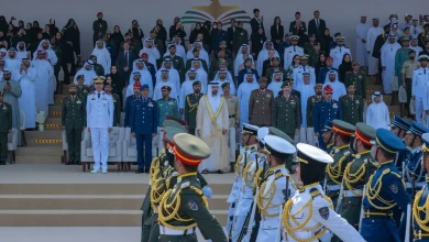 صورة حمدان بن محمد يحضر تخريج الدفعة الثانية من خريجي جامعة زايد العسكرية