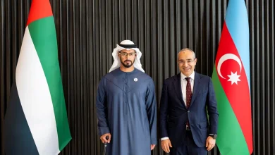 صورة زايد بن حمدان بن زايد يلتقي وزير الاقتصاد بجمهورية أذربيجان