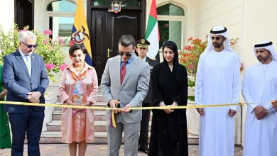 صورة رئيس الإكوادور يشهد افتتاح مقر سفارة بلاده في أبوظبي
