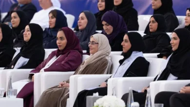 صورة جواهر القاسمي: الإنسانُ الأساسُ وأنتم روّادُ مشروعٍ وطنيٍ يحتضنُ الإبداعَ ويصوغُ القادةَ