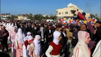صورة فيديو: غزة تتحدى الحرب بحفل زفاف جماعي