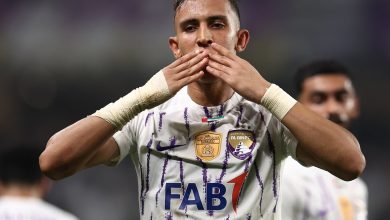 صورة “هاتريك” المغربي رحيمي يقود العين لصدارة الدوري الإماراتي